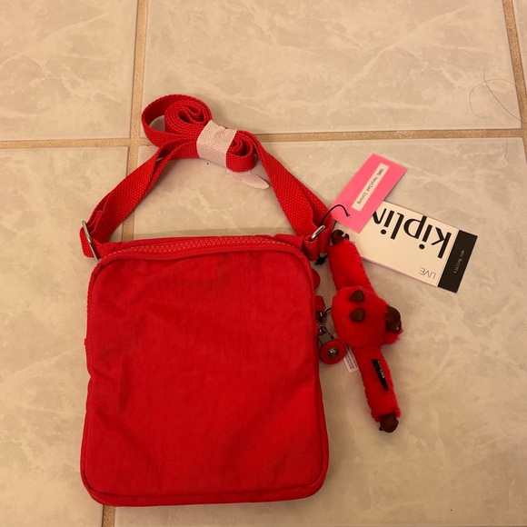 Kipling Red Crossbody Bag - Picture 3 of 6